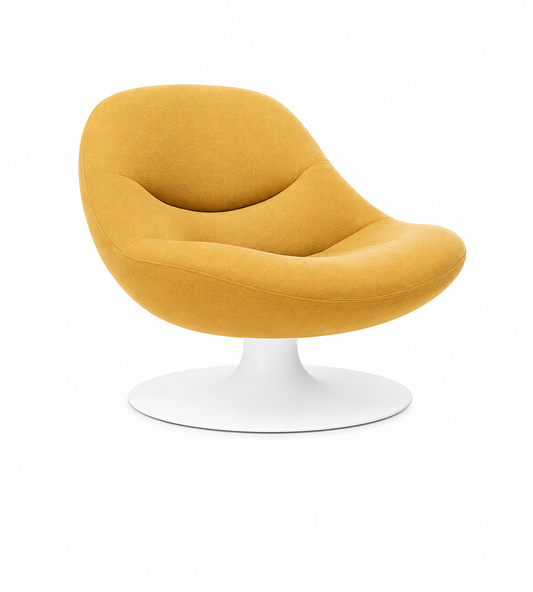 Herstel de ronde Artifort-fauteuil met passende bekleding en nieuw zitcomfort